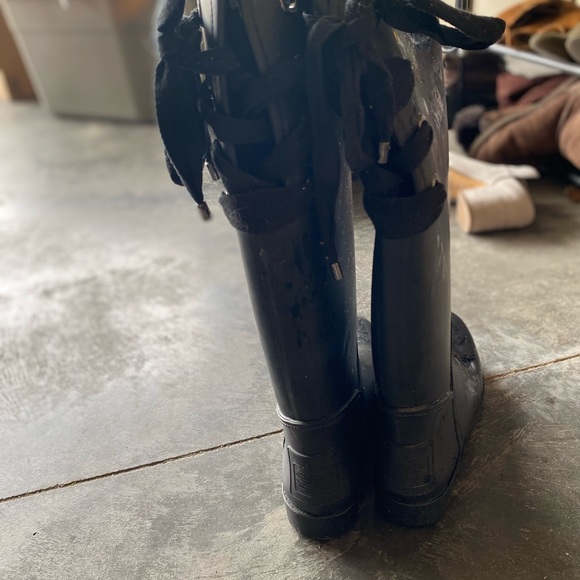 Coach Tristee Signature Matte Black Rainboots size 8 - Picture 3 of 5